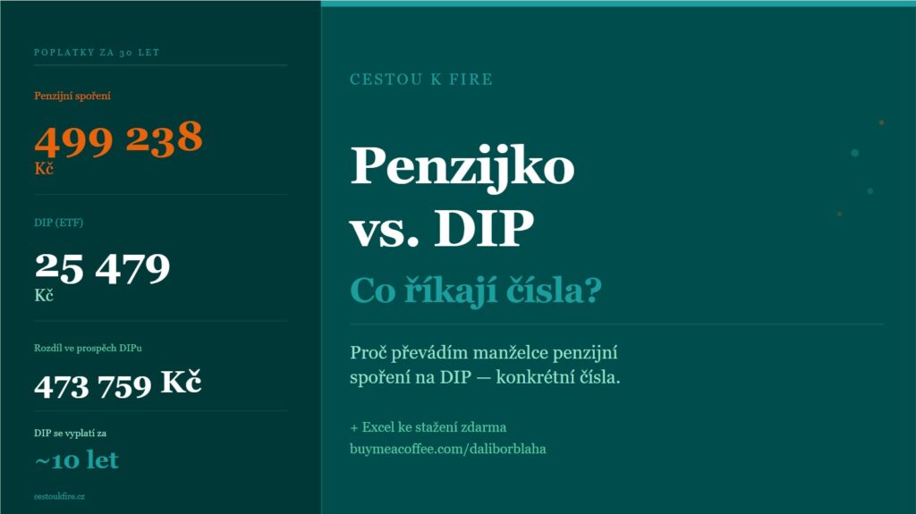 Penzijní spoření vs DIP porovnání